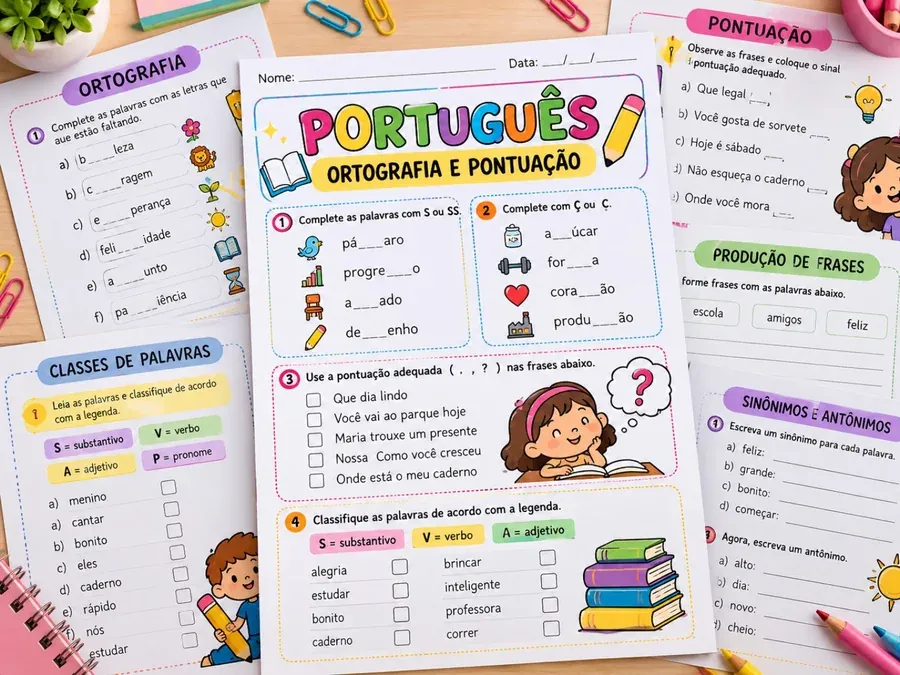 Exemplo: Gramática e Ortografia